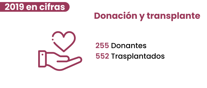 Donación y trasplante, 2019 en cifras