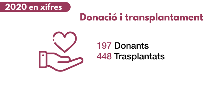 Donació i trasplantament, 2020 en xifres